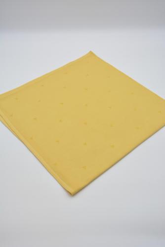 Mitteldecke 80x80 cm in gold/gelb - Dreieck