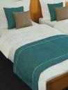 Dibella second Hand Bettbezug 135x200 cm Lindau Light wei 27mm Streifensatin Blockstreifen gut gebrauchte Bettwsche Hotelwsche